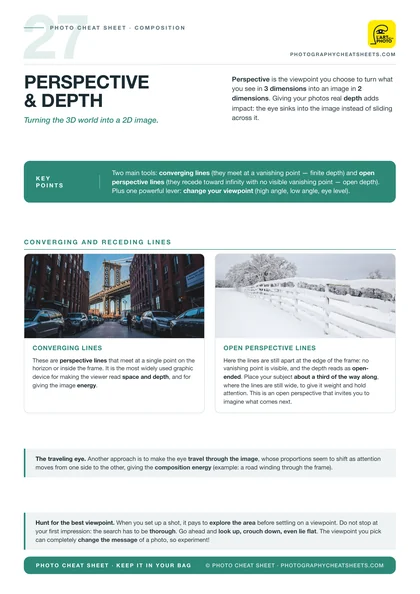 Bird photography cheat sheet